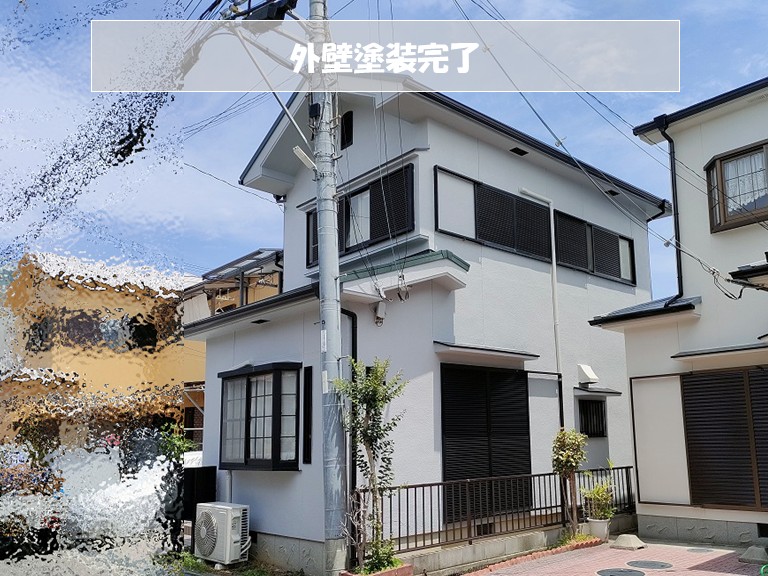 和泉市　外壁塗装完了